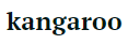 Kangaroo