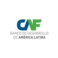 CAF -banco de desarrollo de América Latina y el Caribe- logo